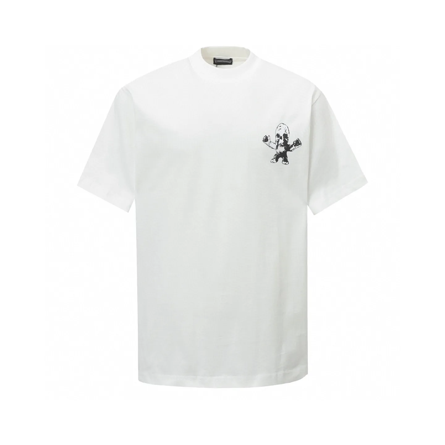 🅿️160 Chrome hearts ch Chrome hearts little monster printed short-sleeved t-shirt. Large version. Loose and stylish. Low version, slim and long version, upper body and crotch pull. 100% commitment: top quality, not fast food. The highest version on the market. Top quality, 280g, 26 counts of custom-dyed double yarn cotton, same style for men and women, complete with three standards. Color: black, white Size: XS-L